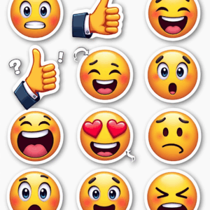 Reaction Icons - Sticker Sheet v6